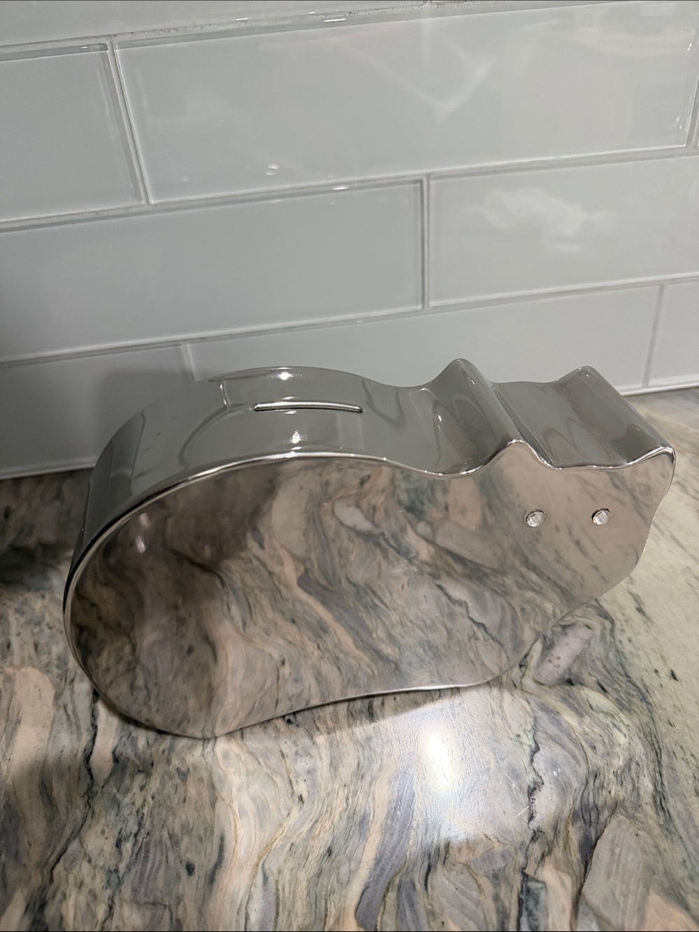 Silver cat Coin Bank for Kids - Sleek Metallic Savings